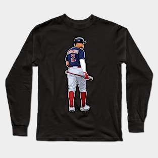 Xander Bogaerts #2 Walks Back Long Sleeve T-Shirt